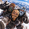 BlueJose Funny Pirate Face Ski Mask Treasure Map Octopus Skull Viking Beard & Mermaid Print Full Face Balaclava (5 faces)