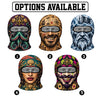 BlueJose Funny Pirate Face Ski Mask Treasure Map Octopus Skull Viking Beard & Mermaid Print Full Face Balaclava (5 faces)