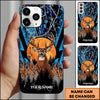 BlueJose Hunting Phone Case Whitetail Deer Middle Finger Moonlight Forest Camo Art Personalized Name Phone Case (4 colors)