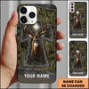 BlueJose Hunting Phone Case Christian Cross Deer Faith Hunting Camo Design Personalized Name Phone Case (6 colors)