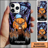 BlueJose Hunting Phone Case Whitetail Deer Middle Finger Moonlight Forest Camo Art Personalized Name Phone Case (4 colors)
