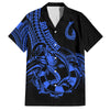 BlueJose Fish Hook Tattoo Pattern Hawaiian Shirt (4 Colors)