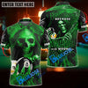 BlueJose Billiards Reaper Flame Personalized Name, Team Name Unisex Shirt (6 Colors)