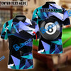 BlueJose Billiards Ball 8 Colorful Glass Personalized Name, Team Name Shirt (4 Colors)
