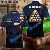 BlueJose Billiards Ball 8 Punished Skull Personalized Name, Team Name Shirt (6 Colors)