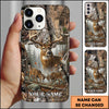 BlueJose Deer Hunting Forest Buck Rustic Camo Art Multicolor Options Personalized Name 3D Phone case (6 colors)