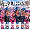 BlueJose Funny Couple Ski Balaclava Face Mask