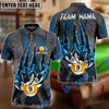 BlueJose Billiards Ball 8,9 And 10 Monster Claw Personalized Name Shirt (4 Colors)