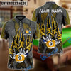 BlueJose Billiards Ball 8,9 And 10 Monster Claw Personalized Name Shirt (4 Colors)