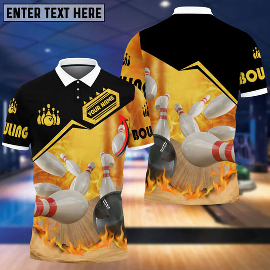 BlueJose Custom Bowling Personalized Name 3D Shirt, Personalized Shirts For Bowling Players