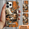 BlueJose Deer Wilderness Cabin Lake Camouflage Style Multicolor Options Personalized Name 3D Phonecase (4 Colors)