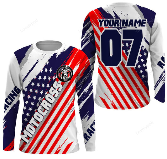 BlueJose Personalized Extreme Racing Mx Off-Road Motorcycle 3D Shirt
