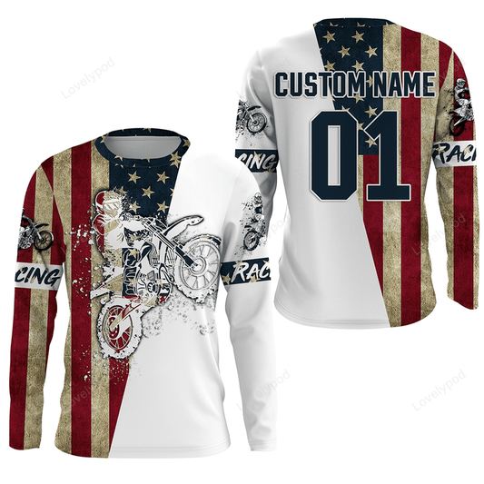 BlueJose Personalized Extreme Racing Mx Off-Road Motorcycle 3D Shirt