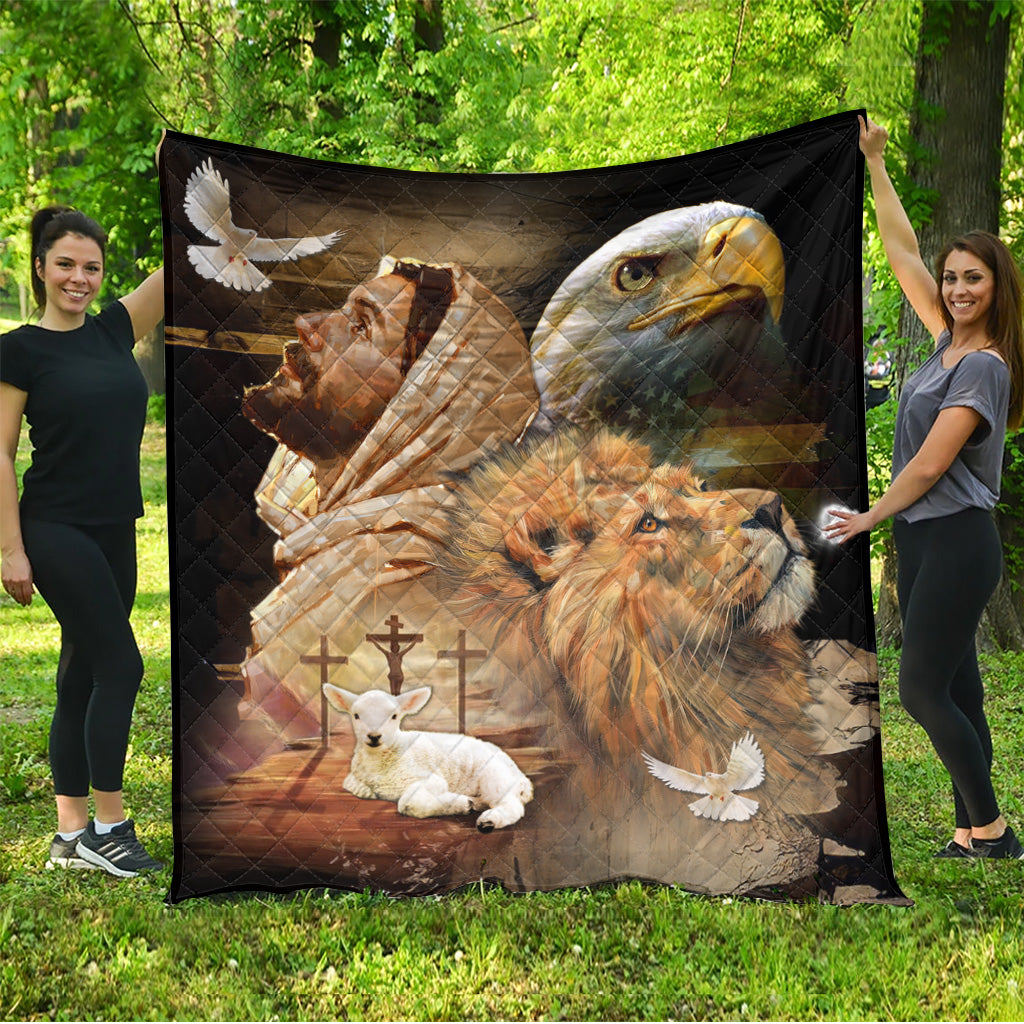BlueJose God NVGO03QI Premium Quilt Blanket