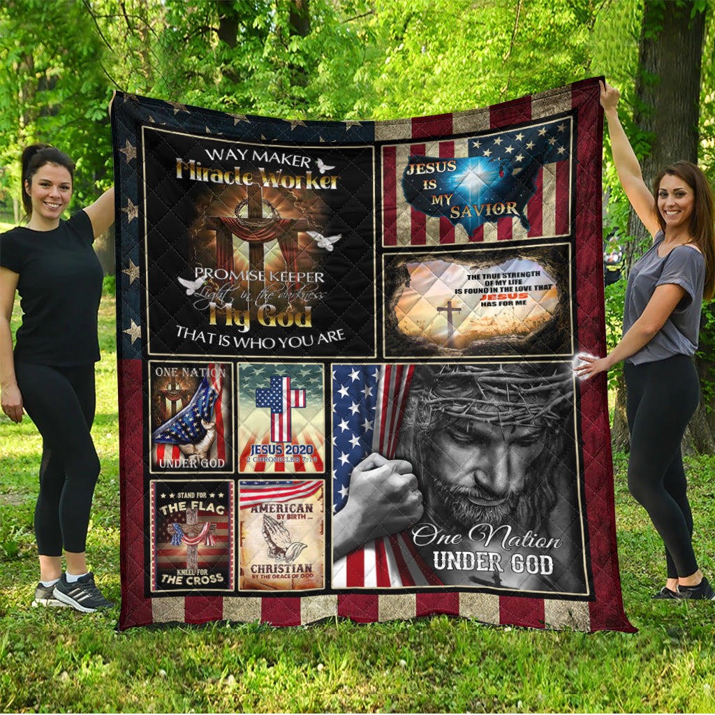 BlueJose God NVGO05QI Premium Quilt Blanket