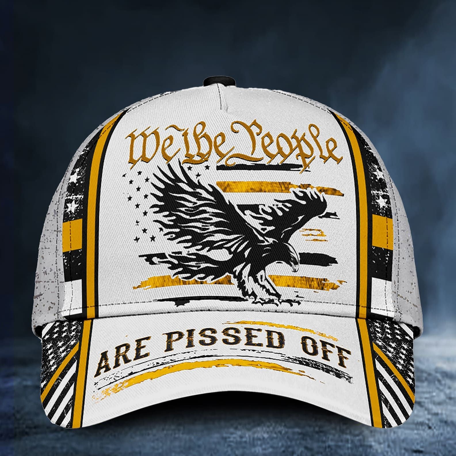 BlueJose Premium Veteran Cap Multicolored Printed American - Patriotism