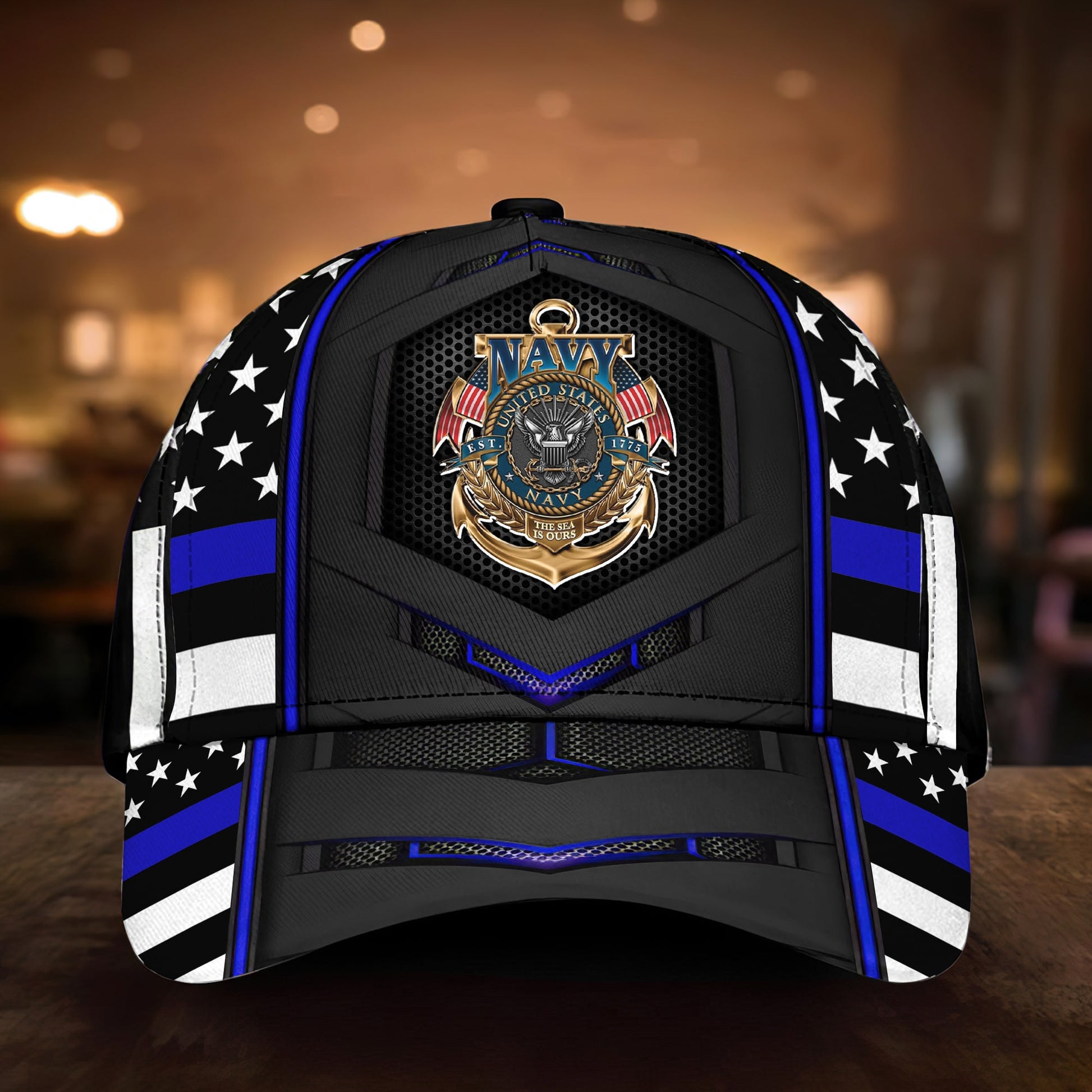 BlueJose Premium Multiple US Military Services Veteran Cap PVC241101