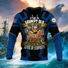BlueJose Unique I Am A Grumpy Old Navy Veteran Hoodie