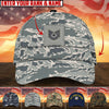 BlueJose Premium Personalised Multiple US Military Services Veteran 3D Cap PVC170204