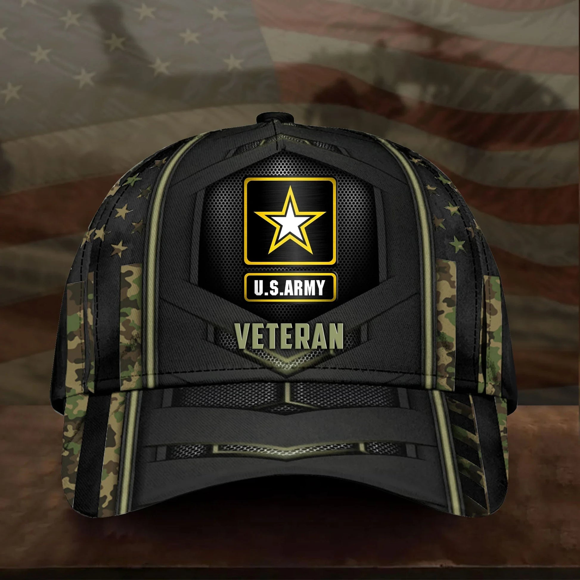 BlueJose Premium U.S Multiple Service Veteran 3D Cap PVC080402