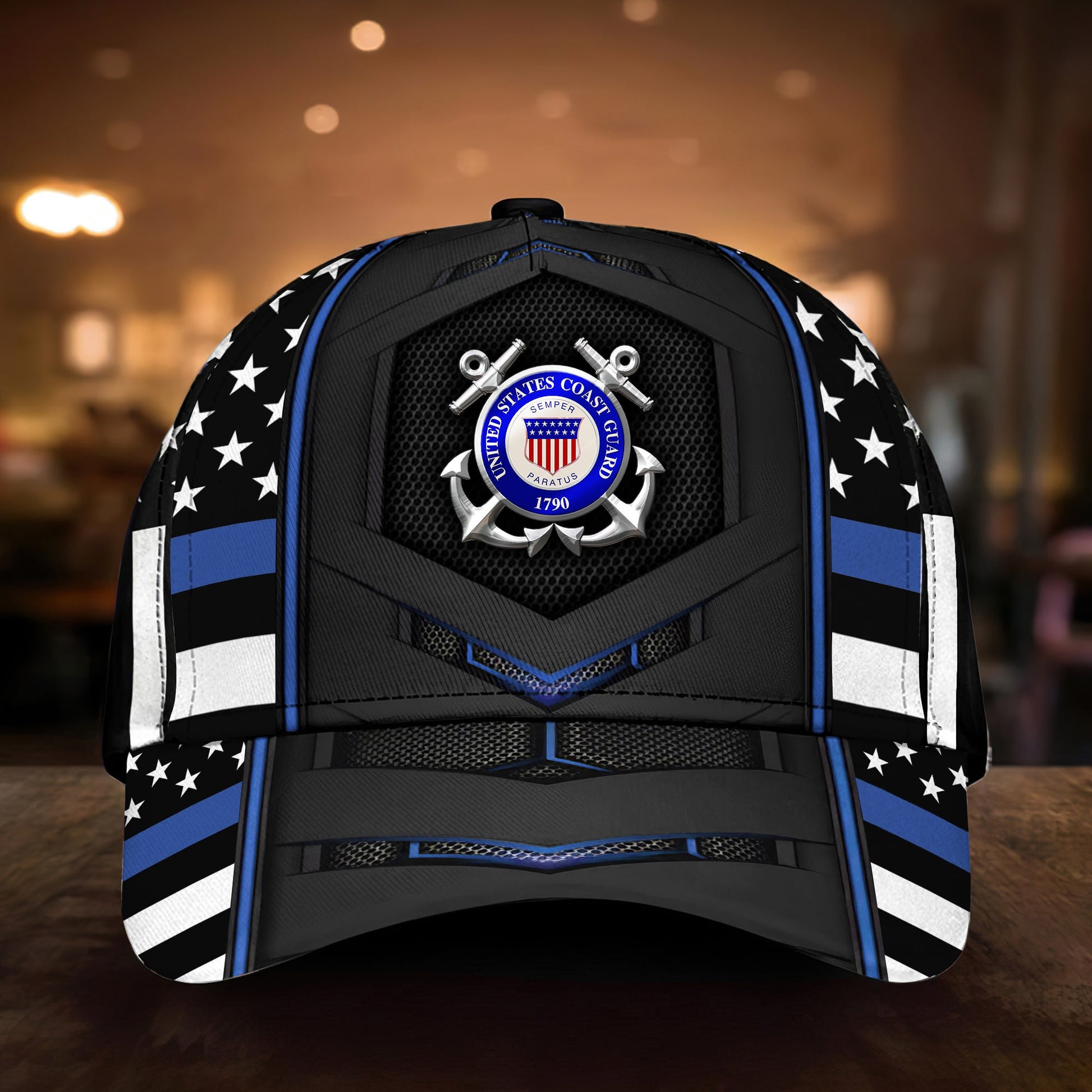 BlueJose Premium U.S Multiple Service Veteran 3D Cap PVC030301