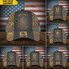 BlueJose Premium Personalise U.S Multiple Service Veteran 3D Cap PVC240301