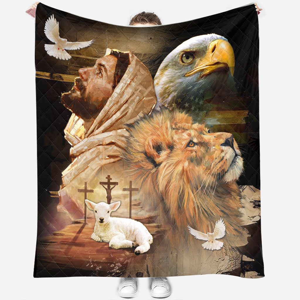 BlueJose God NVGO03QI Premium Quilt Blanket