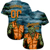 BlueJose Custom 3D Pattern Halloween Trick Treat Horror Night Baseball Jersey