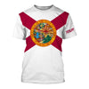 Bluejose Custom Florida Flag Shirts, Patriot Long Sleeve Performance Shirts