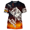 BlueJose Halloween Fish Reaper Bass Skull Fishing Long Sleeve Fishing Shirt
