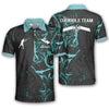 BlueJose Light Cyan Smoke Custom Cornhole Shirts For Men - Primesty