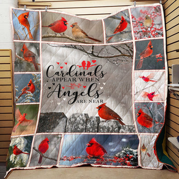 BlueJose Cardinal HBLTCA05QI Premium Quilt Blanket