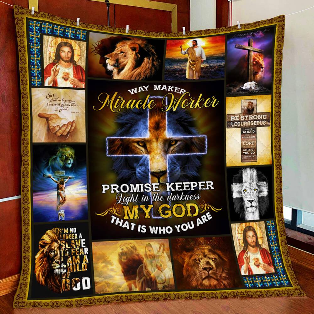 BlueJose God LSNGO03QI Premium Quilt Blanket