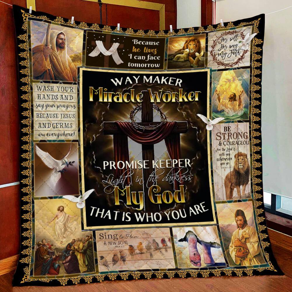 BlueJose God LSNGO04QI Premium Quilt Blanket